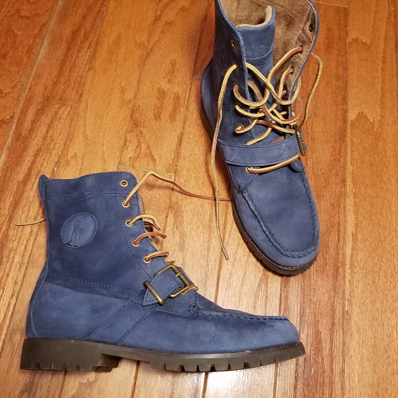 blue polo boots